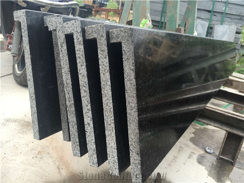 Ken Black Basalt Flamed Dropdown Stair