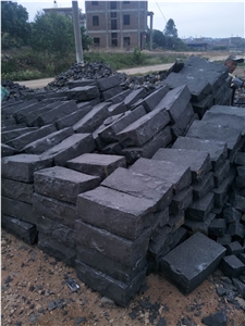 Zhangpu Black Basalt Split Kerb Cobble Step Zhangpu Black Basalt Split Kerb Cobble Step
