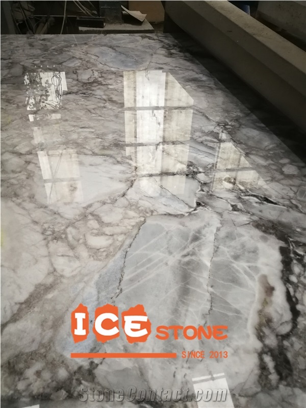 Chinese Horizon Grey Marble Slabs Tiles Veins