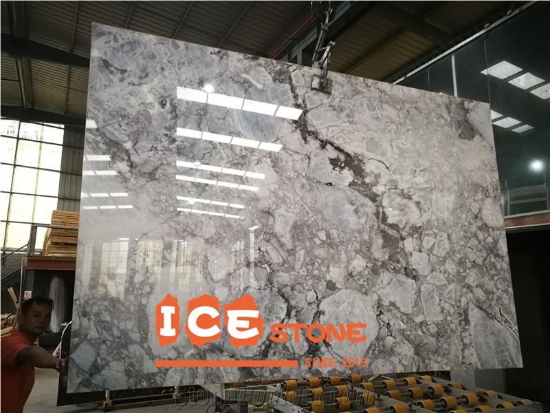 Chinese Horizon Grey Marble Slabs Tiles Veins