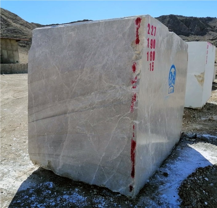 Persian Hermes Grey Marble Blocks