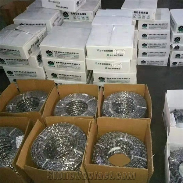 Rubber Coated Diamond Rope Saw for Granite Quarry