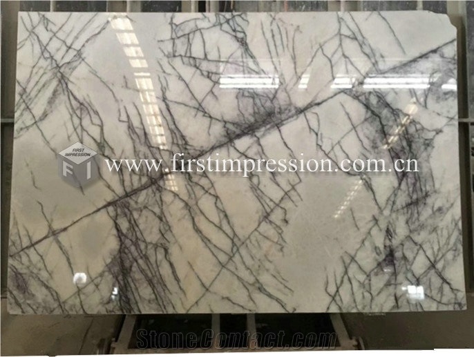 Milas Lilac White Marble Stone Blocks