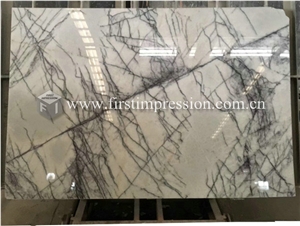 Milas Lilac White Marble Stone Blocks