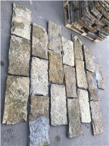 Cheap Yellow Splitted Slate Tiles for Sale