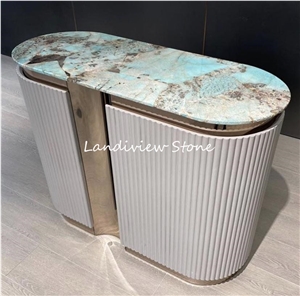 Amazon Green Natural Stone Luxury Stone Table Top