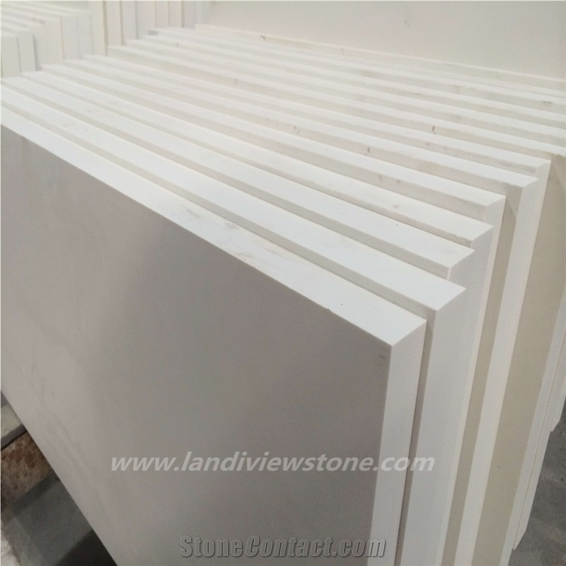 Arctic White Pure White Quartz Kitchen Countertops