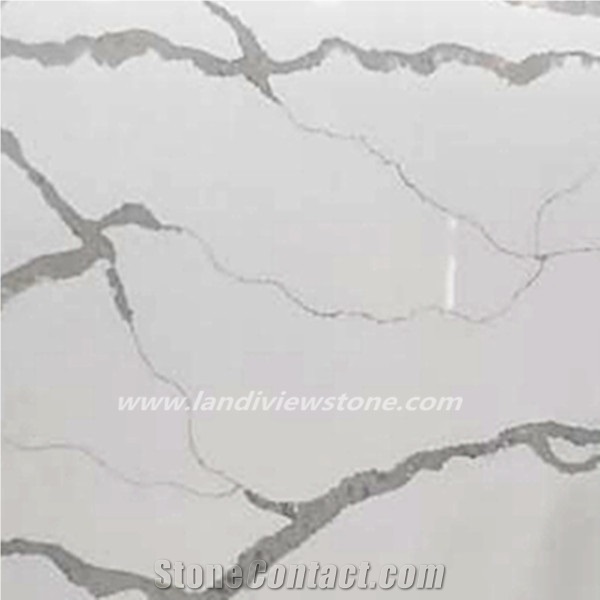 Artificial Calacutta Calacatta White Quartz Slab