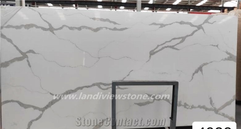 Artificial Calacutta Calacatta White Quartz Slab