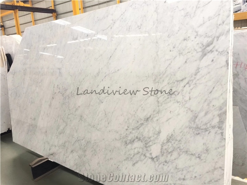 Bianco Carrara Marble White Primavera Tiles Slabs