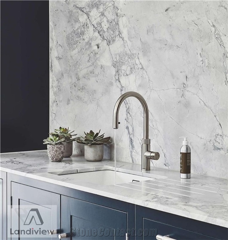 Bianco Eclipsia Light Grey Quartzite Wall Tiles