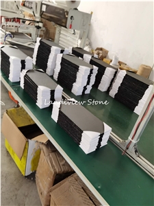 Black Santorini Marble Flagstone Many Shapes