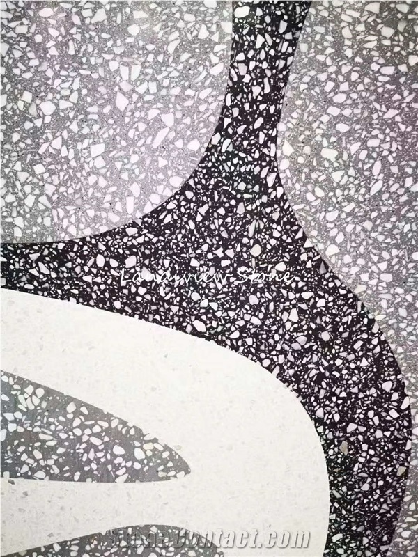Cement Terrazzo Tiles Kitchen Glass Tile Cladding