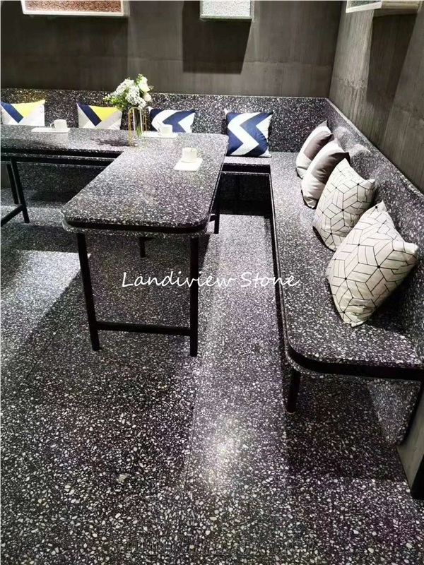 Cement Terrazzo Tiles Kitchen Glass Tile Cladding