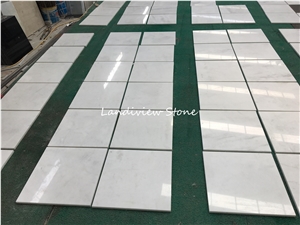 China Pirgos Pure White Marble Tiles Slabs