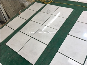 China Pirgos Pure White Marble Tiles Slabs