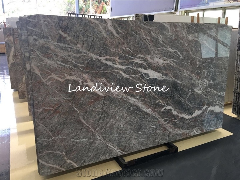 Hermes Grey Marble Slab Fior Di Bosco Marble Tile