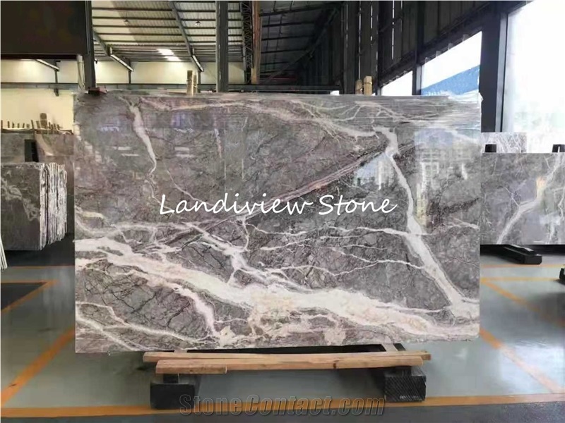 Hermes Grey Marble Slab Fior Di Bosco Marble Tile