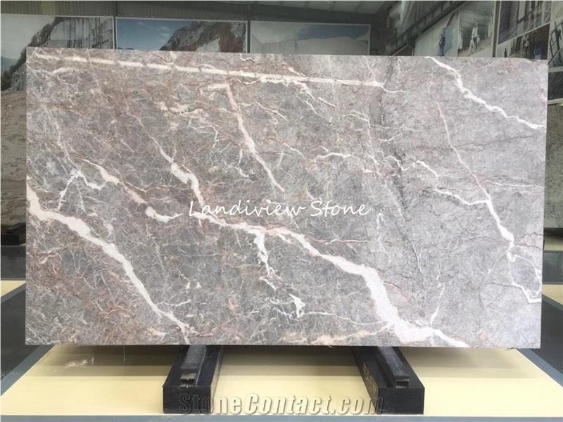 Hermes Grey Marble Slab Fior Di Bosco Marble Tile