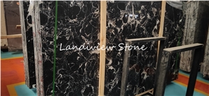 Ice Black Rose Marble China Tiles Slabs Wall