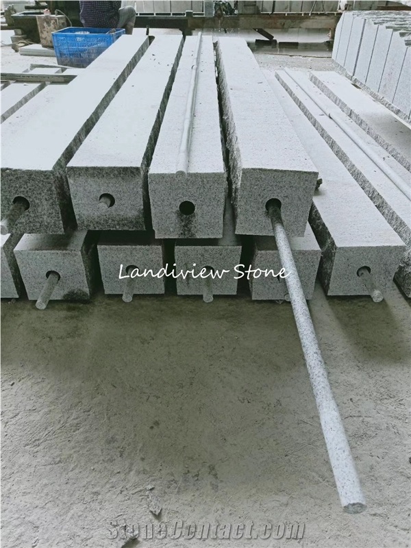 Kuppam Grey Granite Post Gate Pillars