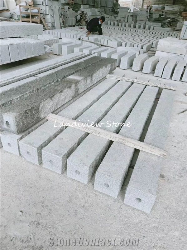 Kuppam Grey Granite Post Gate Pillars