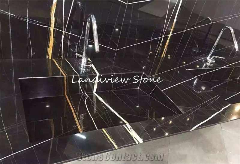 Marquino Tempesta Marble Nero Dorato Marble
