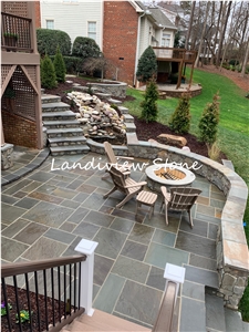 Multicolor Slate Tiles Flooring
