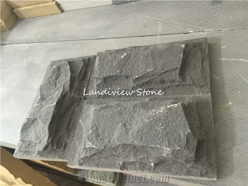 Mushroom Stone Wall Split Bluestone Natural Cleft
