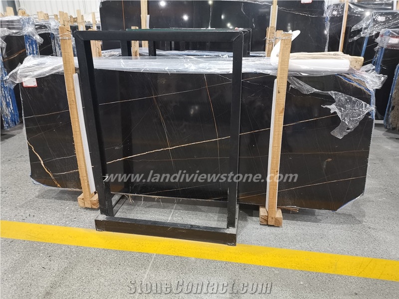 Nero Tunisi Dorato, Noir Aziza Gold Black Marble