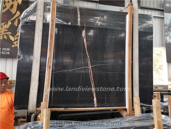 Nero Tunisi Dorato, Noir Aziza Gold Black Marble