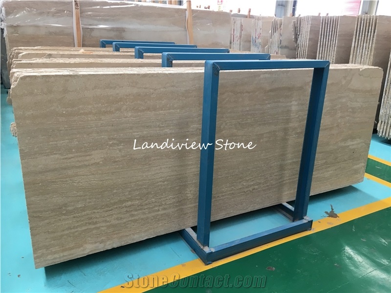 Rome Cream Beige Travertine with White Ground