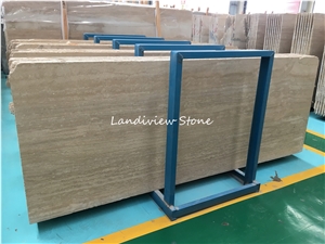 Rome Cream Beige Travertine with White Ground