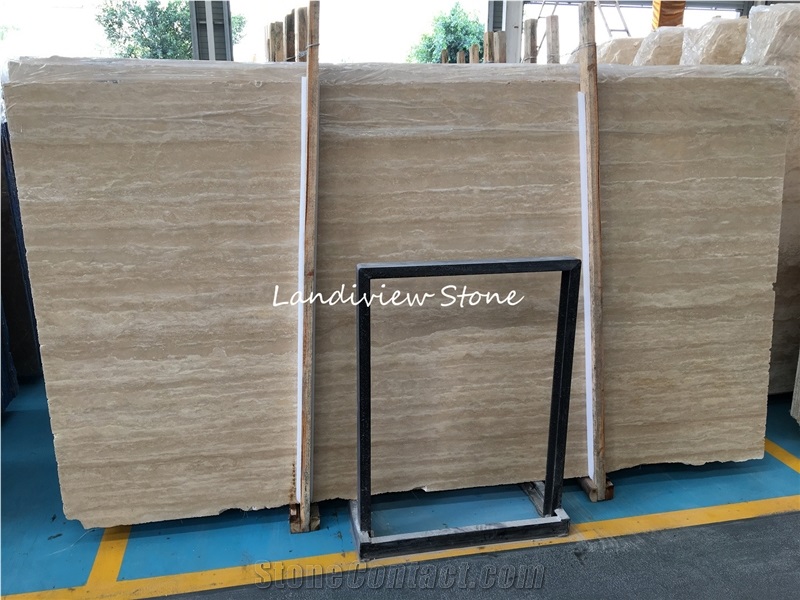 Rome Cream Beige Travertine with White Ground