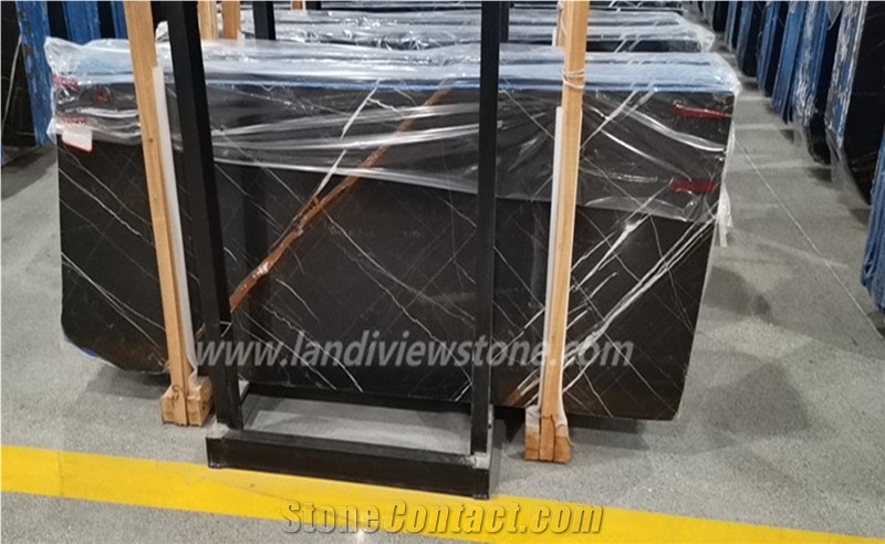 Sahara Noir Aziza,Nero Dorato Black Marble Slabs