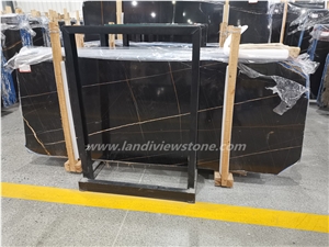 Sahara Noir Aziza,Nero Dorato Black Marble Slabs