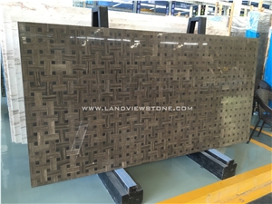 Stone Floor Mosaic Mediallions Brown Wood Marble Stone Floor Mosaic Mediallions Brown Wood Marble