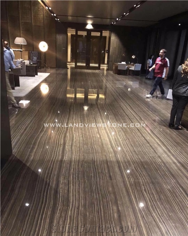 Stone Floor Mosaic Mediallions Brown Wood Marble