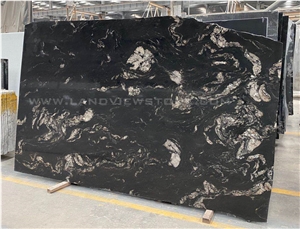 Titanium Black Dolomite Snow Matrix Granite Tiles