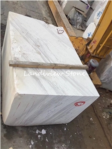 Volakas White Marble Block Drama White Marble