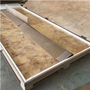 Backlit Artificial Decorative Alabaster Stone