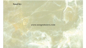 Shanagh Onyx Slabs & Tiles, Iran Green Onyx