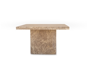 Bursa Light Emperador Marble 75X75 Top With Cube Leg