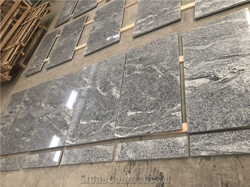 Natural Customized Nero Landscape Grey Granite Countertops