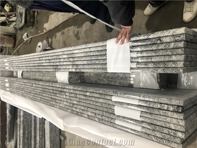 Natural Customized Nero Landscape Grey Granite Countertops