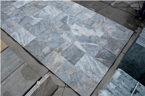 Blue Moon Rustico Tumbled, Grey Marble Tiles