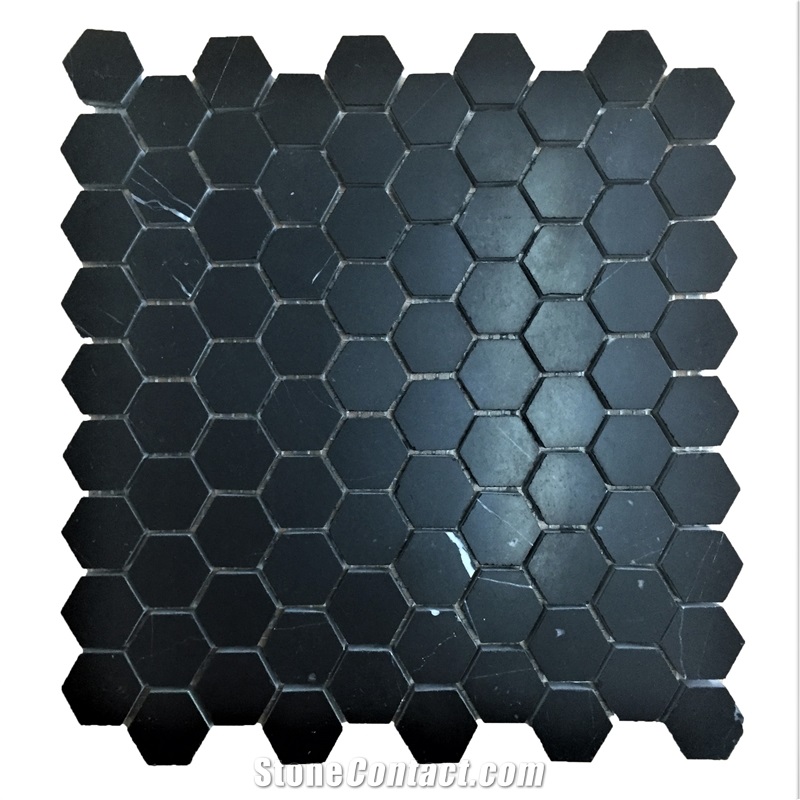 China Black Marble Mosaic Tiles