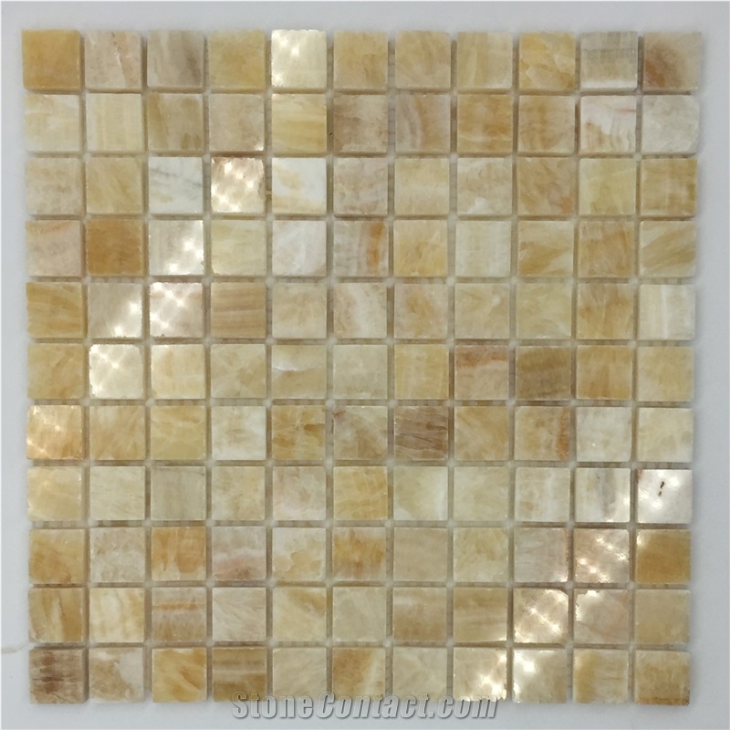 China Cream Jade Mosaic, China Yellow Onyx Mosaic