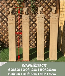 Antique Small Columns Landscape Stone Post