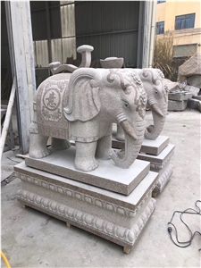 Garden Stone Elephant Sculpture Animal Statue